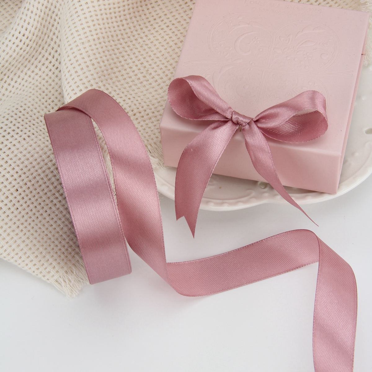 2.5CM ribbon flower gift packaging ribbon bow ribbon webbing accessories Specification image