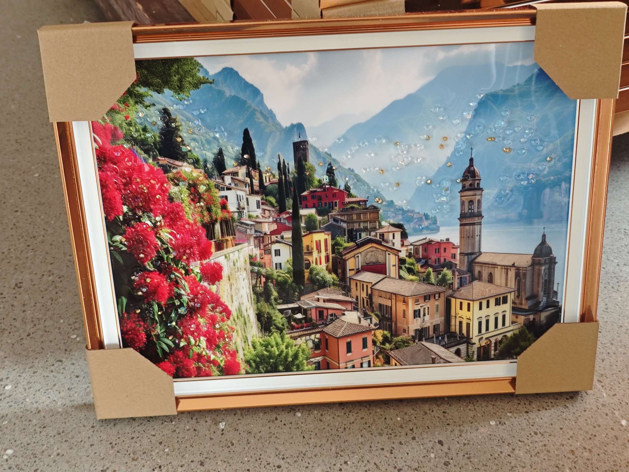 3D画装饰画沙发背景画画晶瓷画画框相框相框铝合金相框摆台详情图7