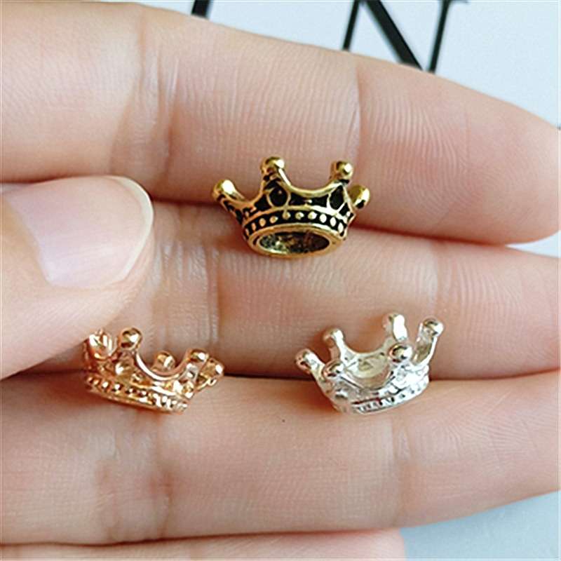 Korean multi-color three-dimensional alloy small crown diy hair accessory, head accessory, mobile phone beauty hair clip, hair rope accessory detail image 5