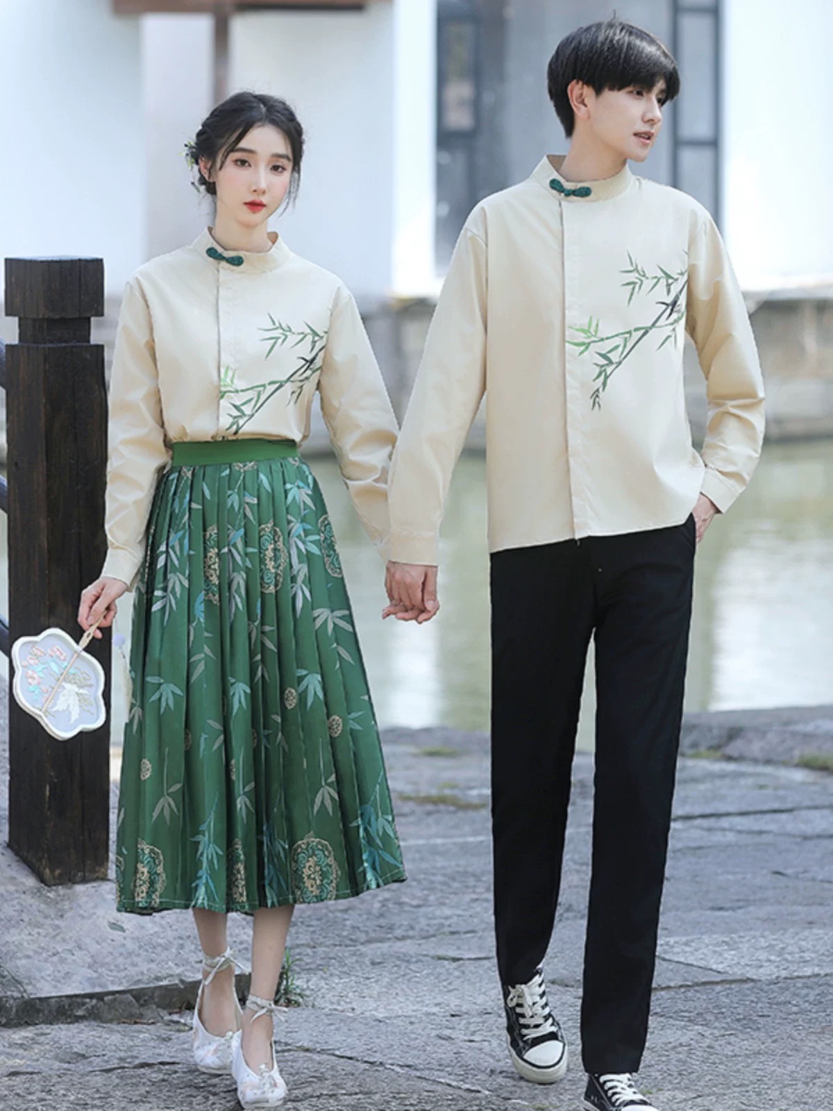 国潮女装衣服校园国潮学生班服汉服中国风服装新款