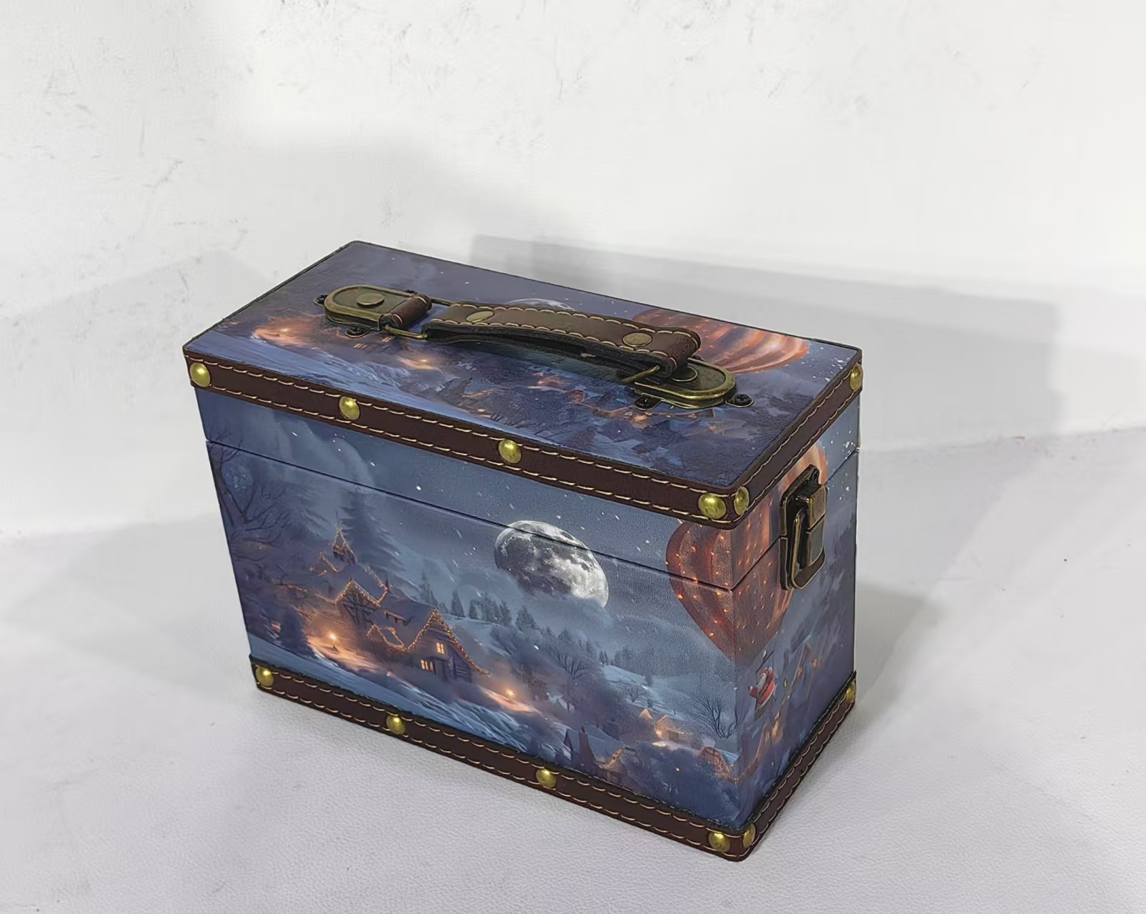 收纳盒，工艺摆件，装饰道具，箱包皮具，日用百货桌面摆件，圣诞节礼品盒，手提包装盒详情4