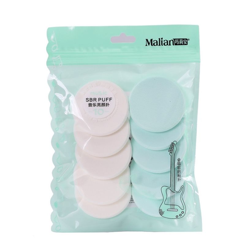 玛莉安音乐亮颜粉扑柔软不吸粉便携美妆工具01