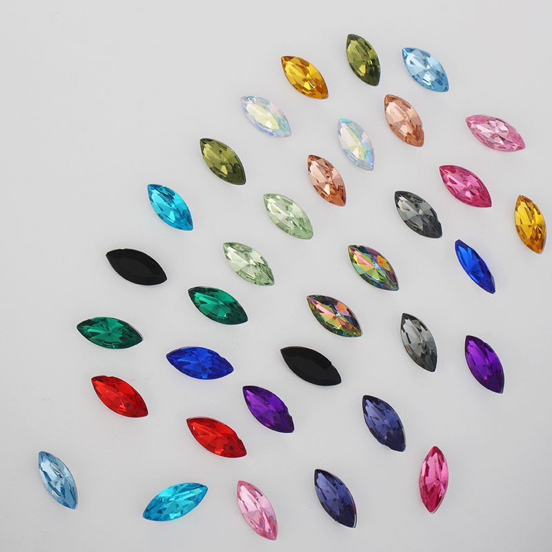 Diamond-shaped pointed-bottom horse eye diamond, crystal-shaped acrylic diamond, diy phone case, perfume stand, diamond accessory Item Picture