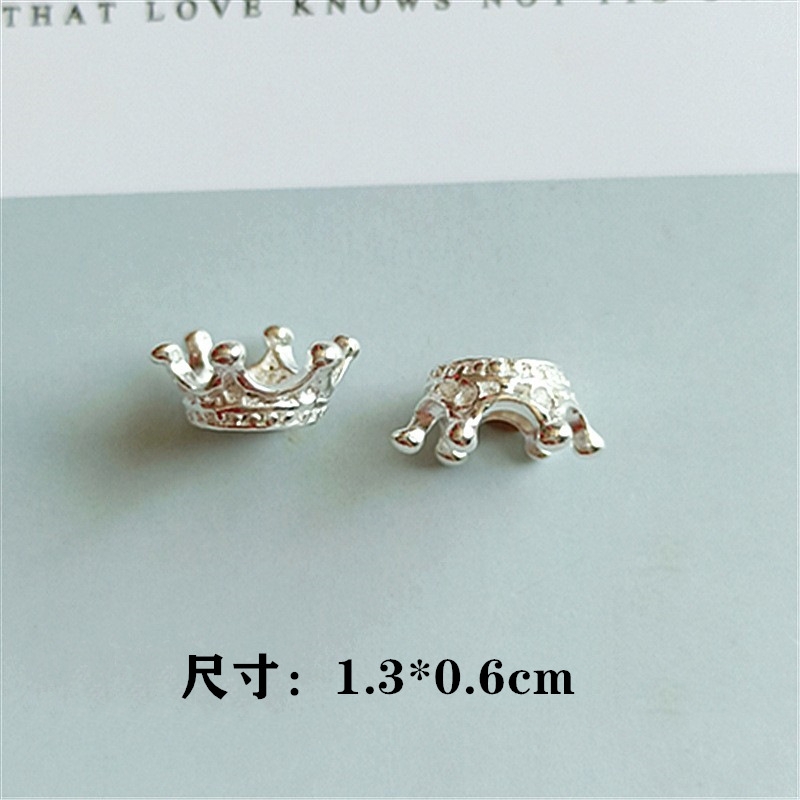 Korean multi-color three-dimensional alloy small crown diy hair accessory, head accessory, mobile phone beauty hair clip, hair rope accessory detail image 3