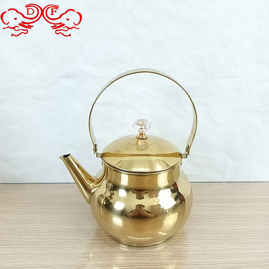 DF68775 thickened stainless steel teapot, restaurant teapot, tea kettle with filter, restaurant, hotel DF TRADINGHOUSE Application Scenario