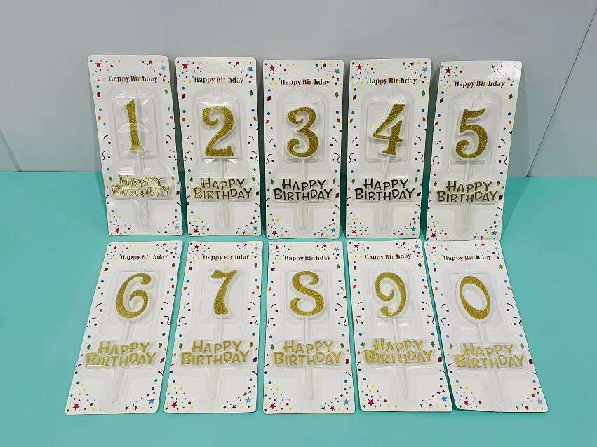 数字蜡烛全粉加英文字排生日蜡烛批发