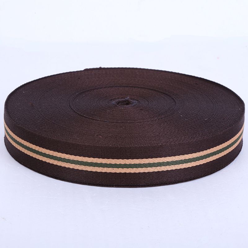38mm polyester woven tape twill for luggage and clothing edge straps, spliced color clothing accessories, woven tape manufacturer in stock details Picture