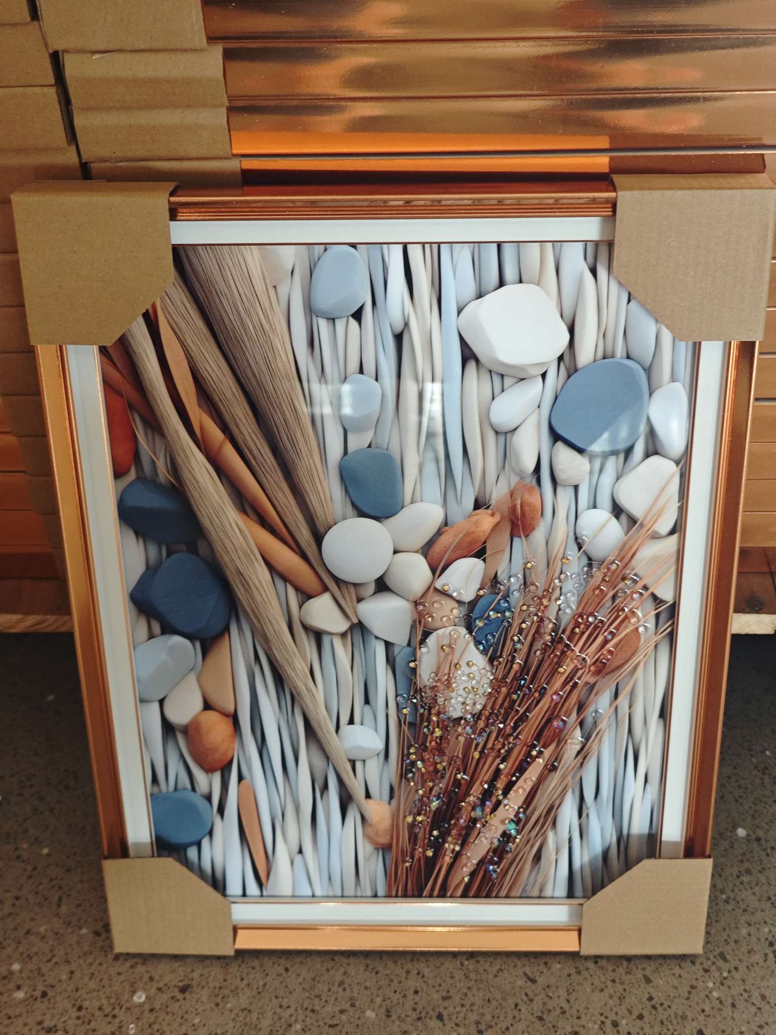 海洋风铝合金相框摆台 家饰装饰框架画框简约创意照片相框画框产品图