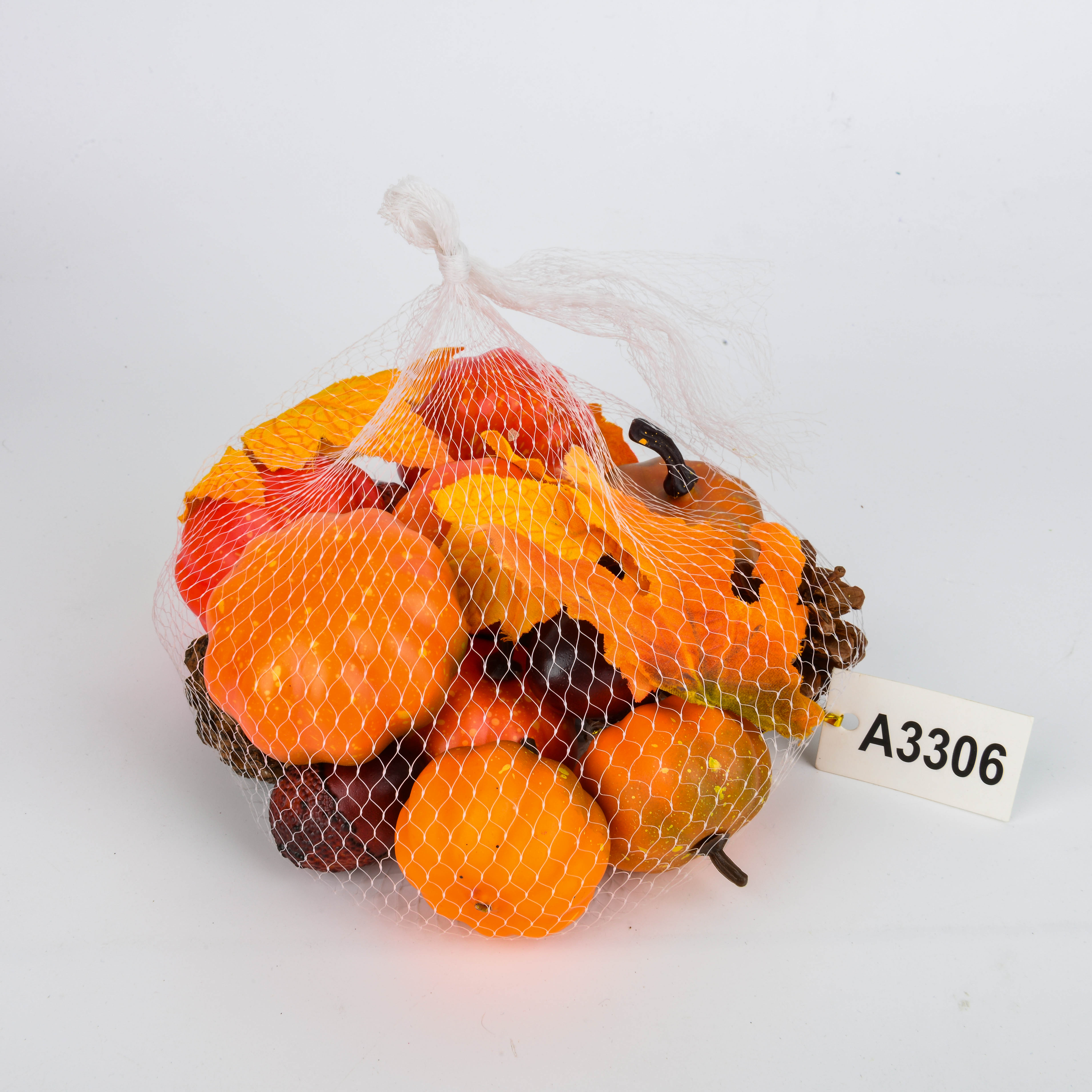 仿真松果红果泡沫浆果仿真柿子假塑料水果套装家居装饰摆件拍摄道具