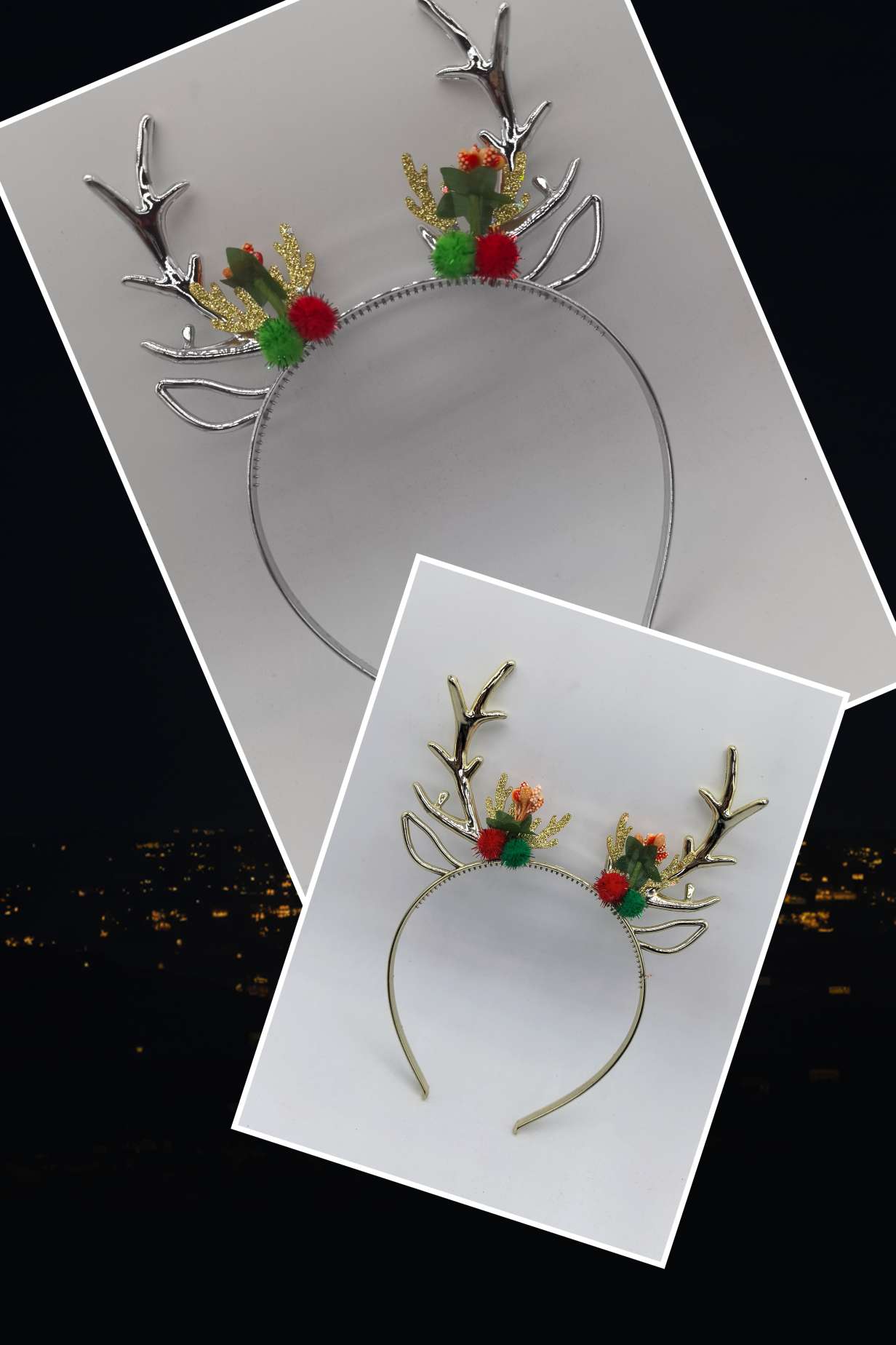 圣诞节电镀发箍发箍卡通发箍