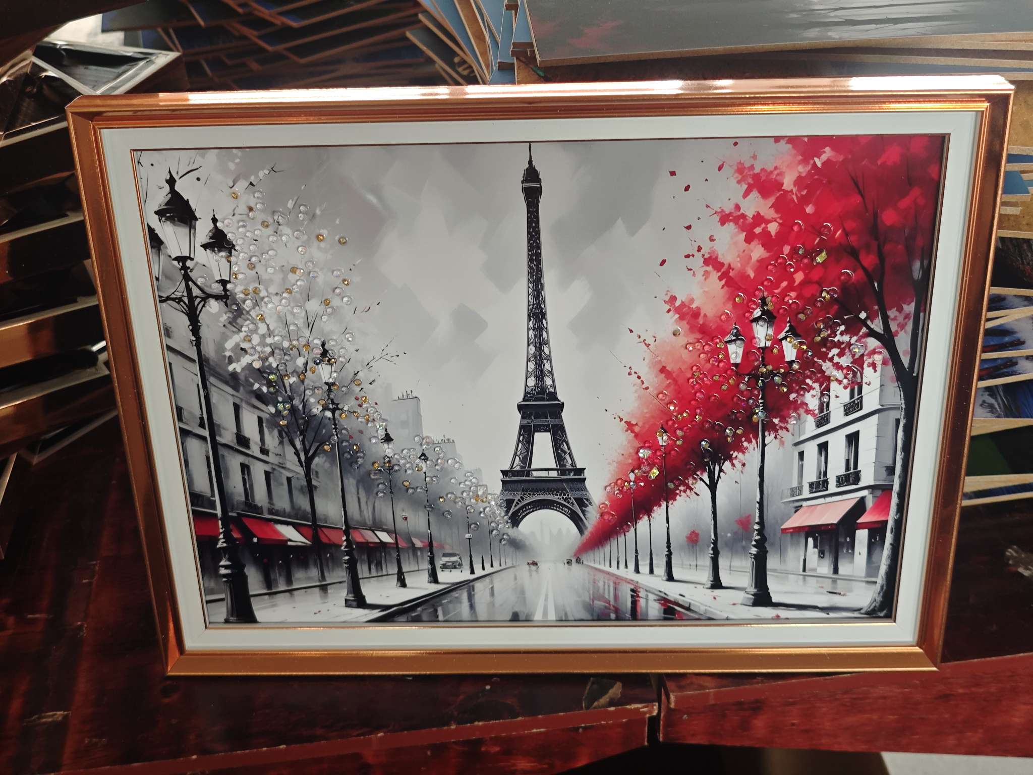 3D画装饰画沙发背景画画晶瓷画画框相框相框铝合金相框摆台详情图8