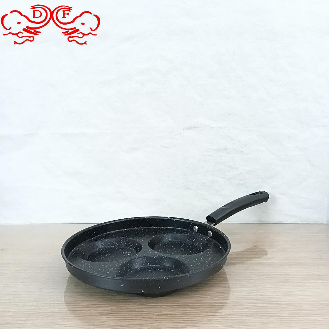 DF68775电木柄小煎锅家用早餐荷包蛋煎锅多孔模具不粘平底煎锅DF TRADINGHOUSE 