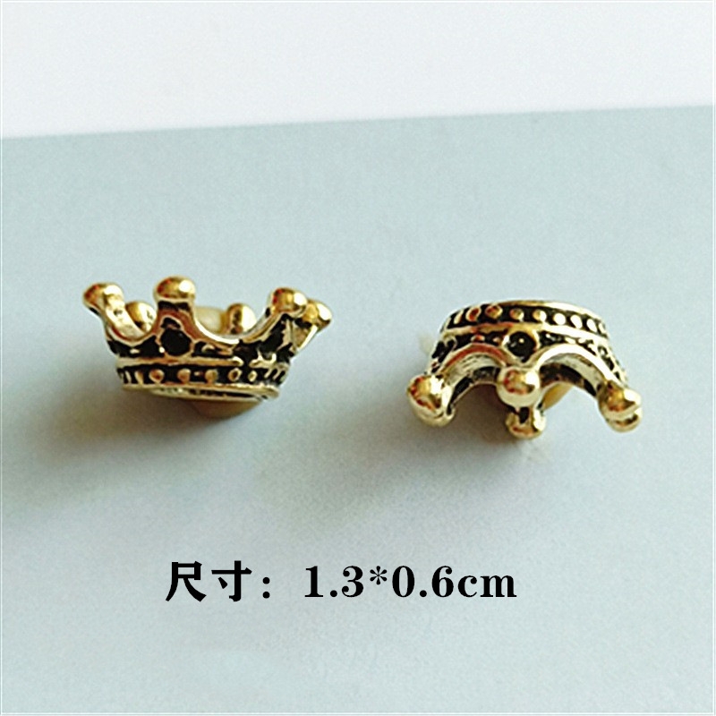 Korean multi-color three-dimensional alloy small crown diy hair accessory, head accessory, mobile phone beauty hair clip, hair rope accessory detail image 2