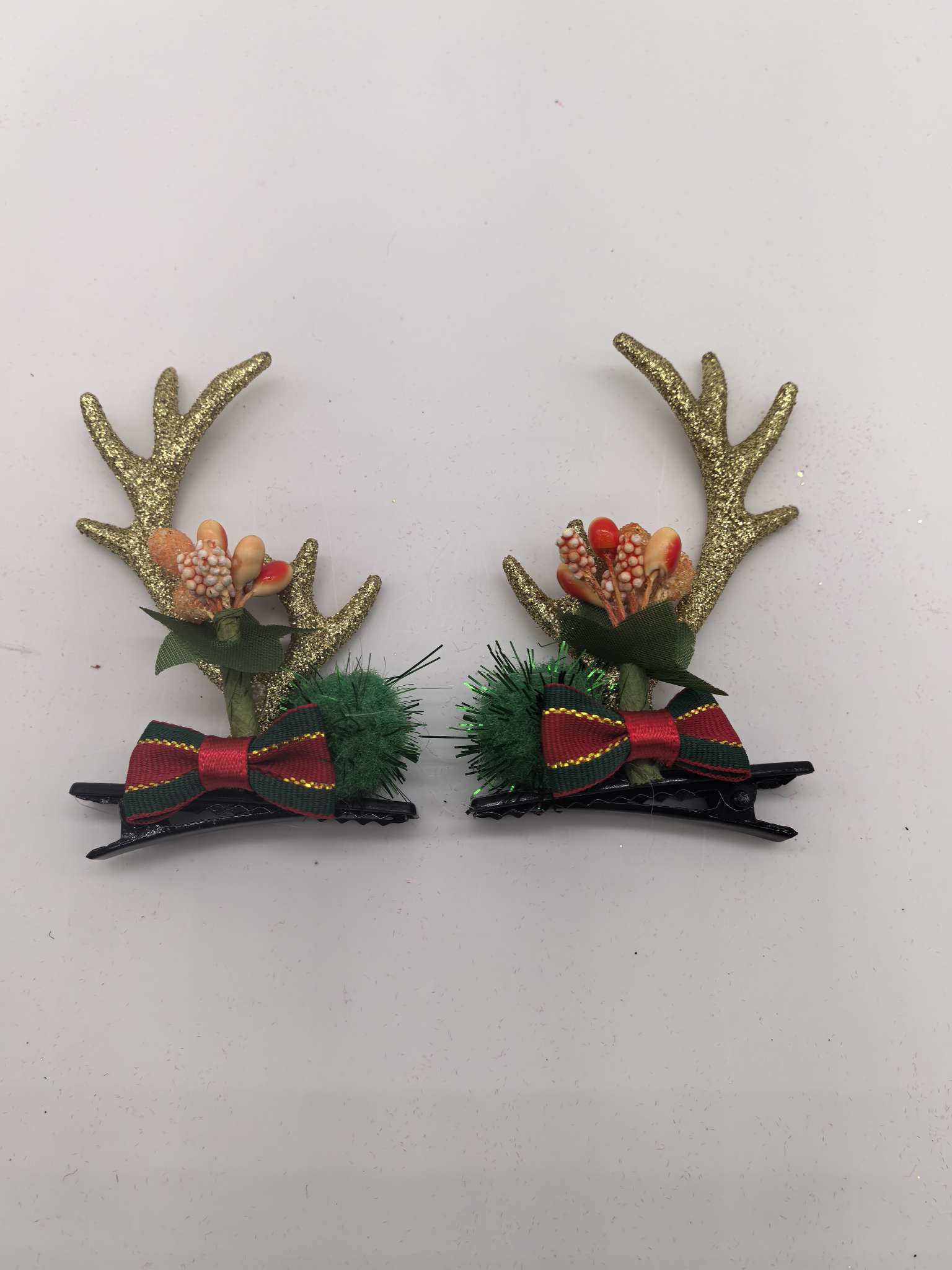 圣诞节发夹，圣诞节快乐的时光，细节图