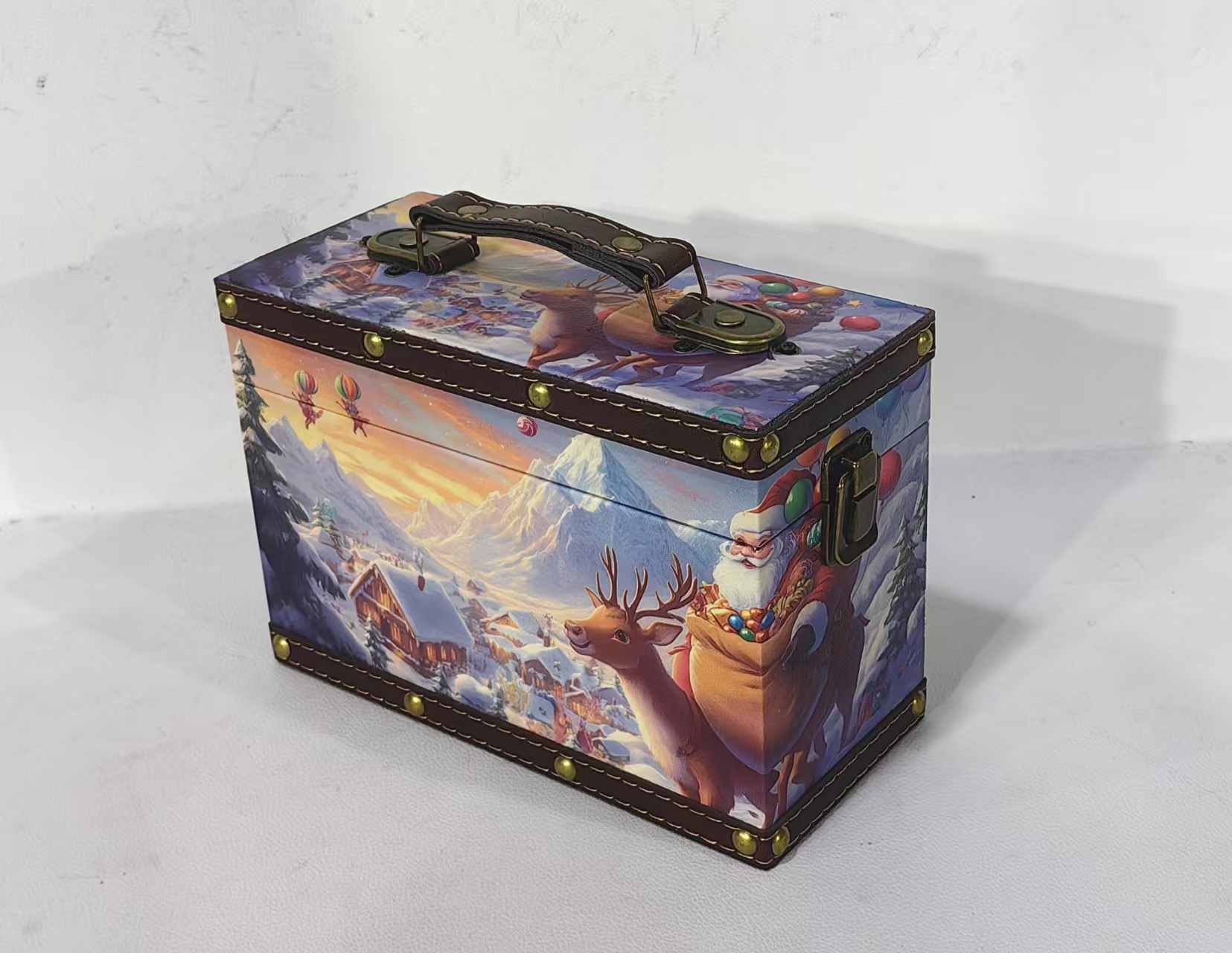 收纳盒，工艺摆件，装饰道具，箱包皮具，日用百货桌面摆件，圣诞节礼品盒，手提包装盒详情6