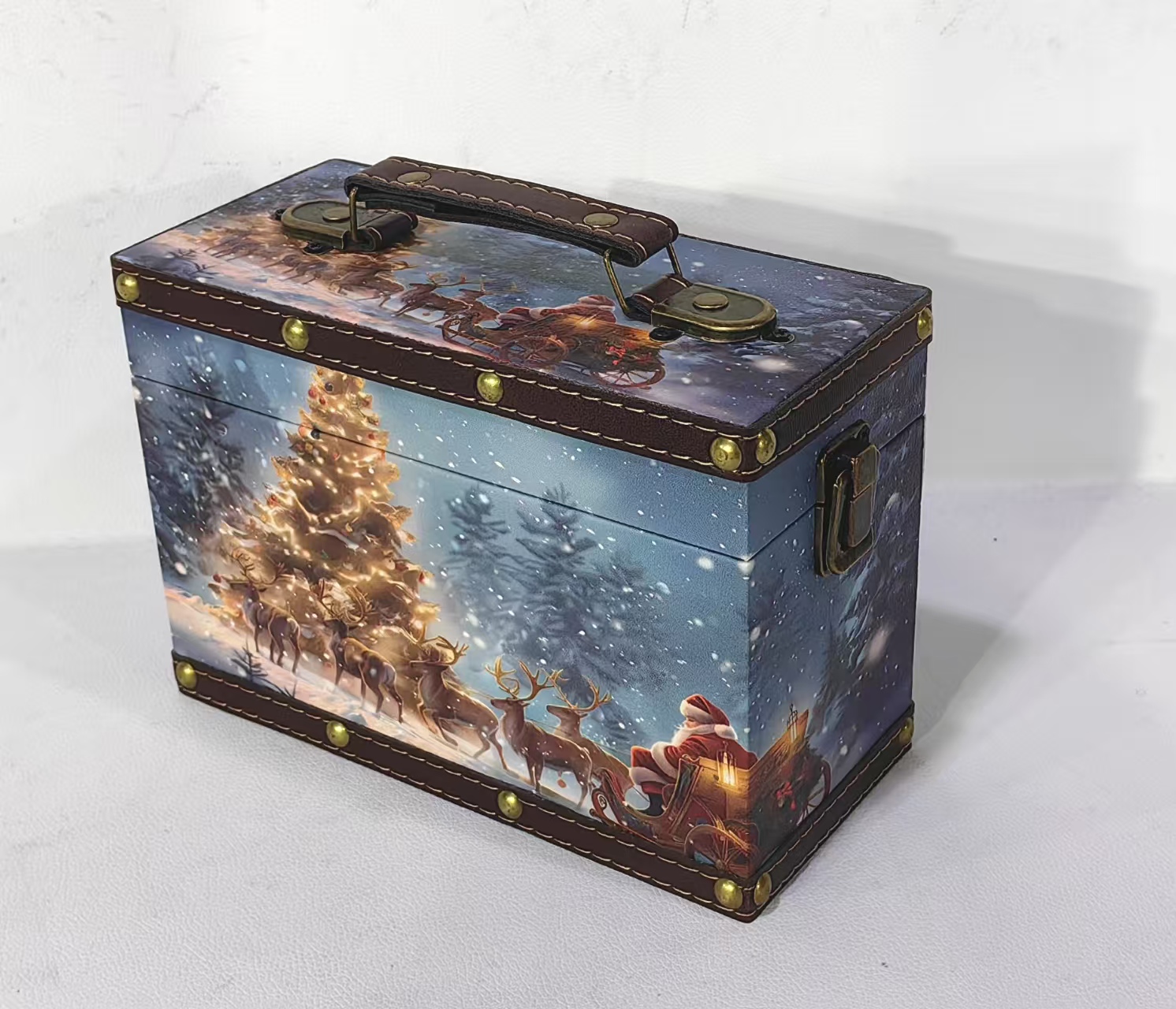 收纳盒，工艺摆件，装饰道具，箱包皮具，日用百货桌面摆件，圣诞节礼品盒，手提包装盒详情3