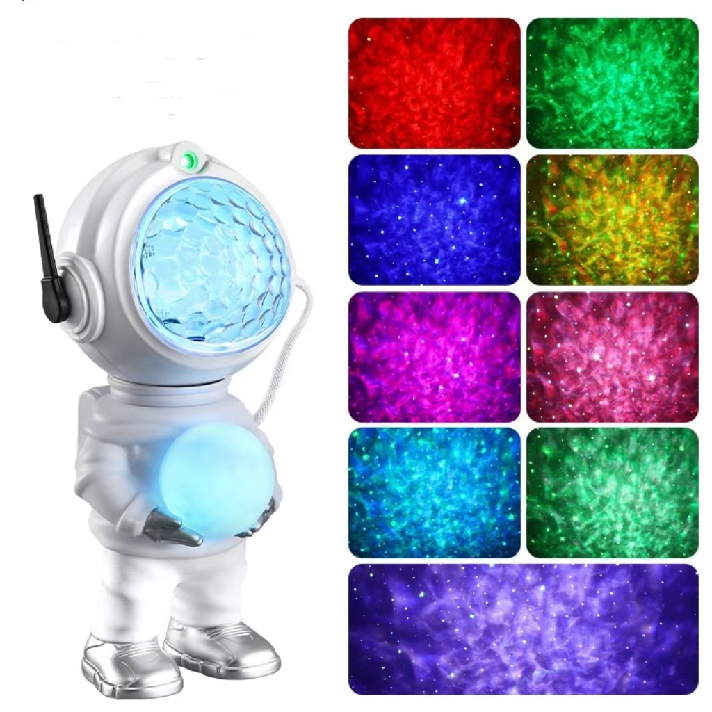 Cross-border new products: Crystal Magic Ball water Pattern Lamp, Astronaut projection lamp, seven-color color-changing ambient lamp, Moon Night light details Picture