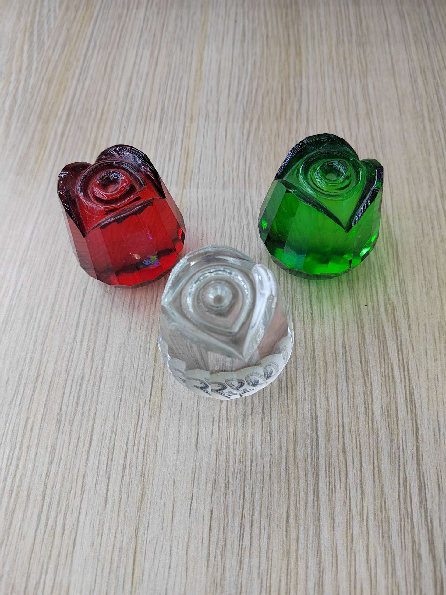 水晶工艺品摆件 玫瑰花，圣诞水晶球礼品 水晶树摆件装饰 水晶珠扁珠家居饰品水晶