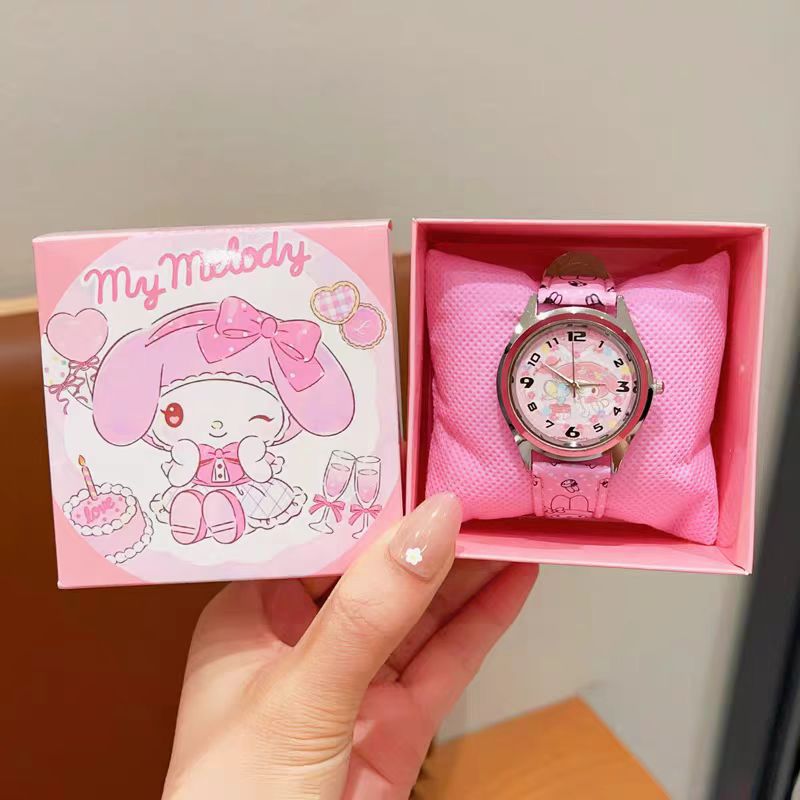 New children's watches, boys' and girls' watches, cartoon children's watches, gift box sets, primary school students' Kulomi Meile watches, laser Gatling guns, electronic luminous toys, children's small commodity ornaments, fun and creative toys detail image 6