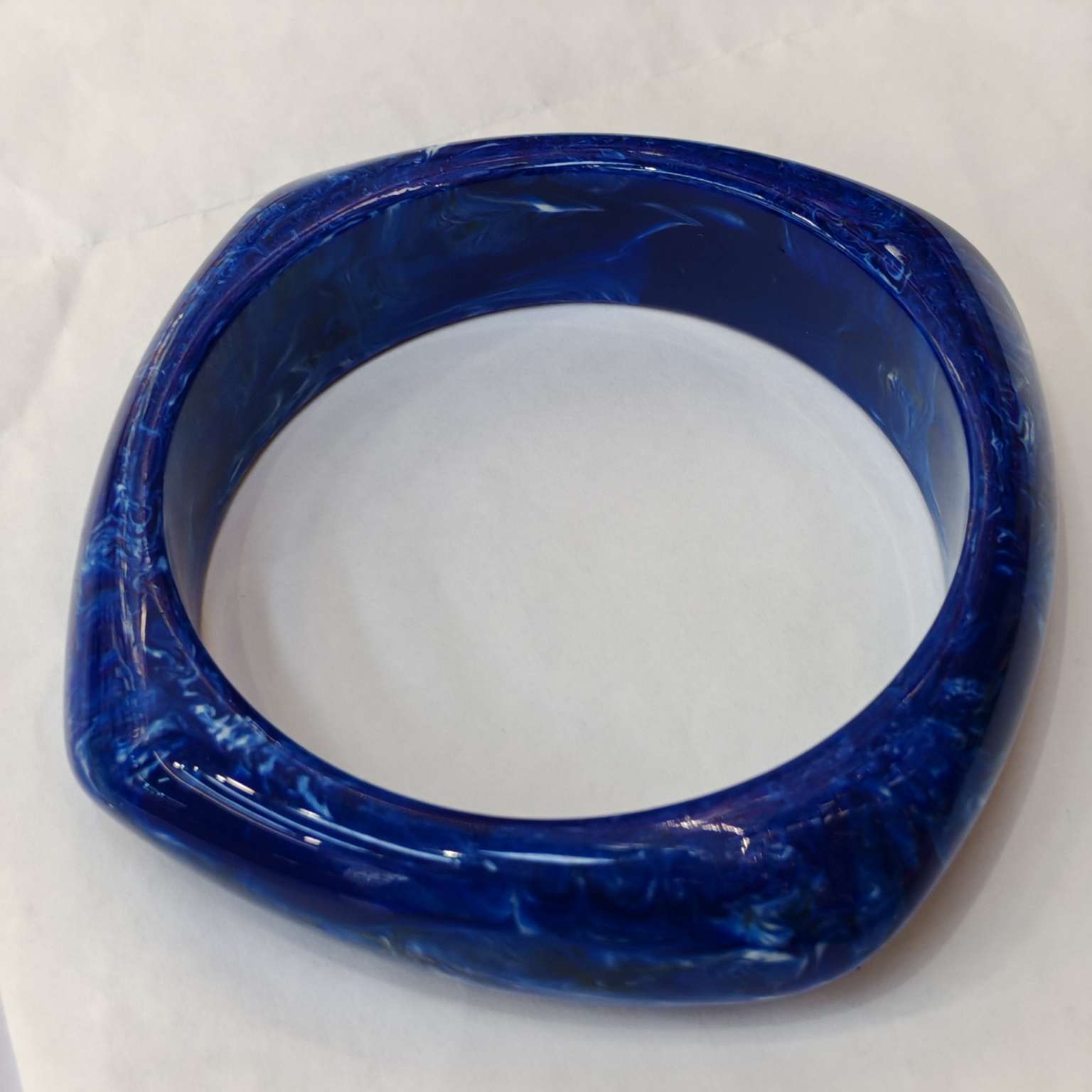 仿大理石纹理树脂手镯 时尚饰品简约设计潮流 女士休闲百搭详情图4