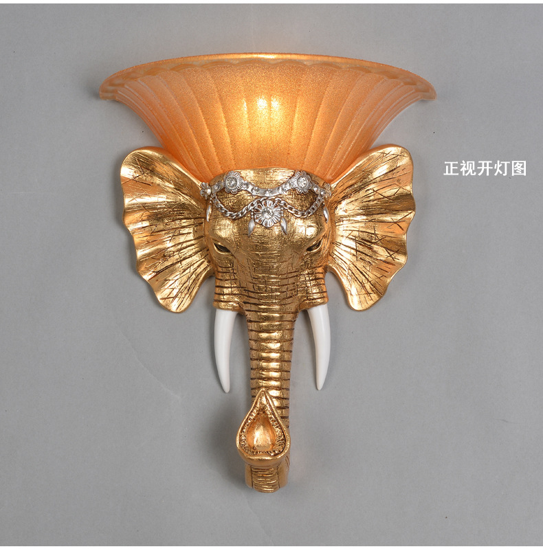 壁灯客厅创意北欧个性卧室天使大象别墅工程过道背景墙欧式床头灯详情9