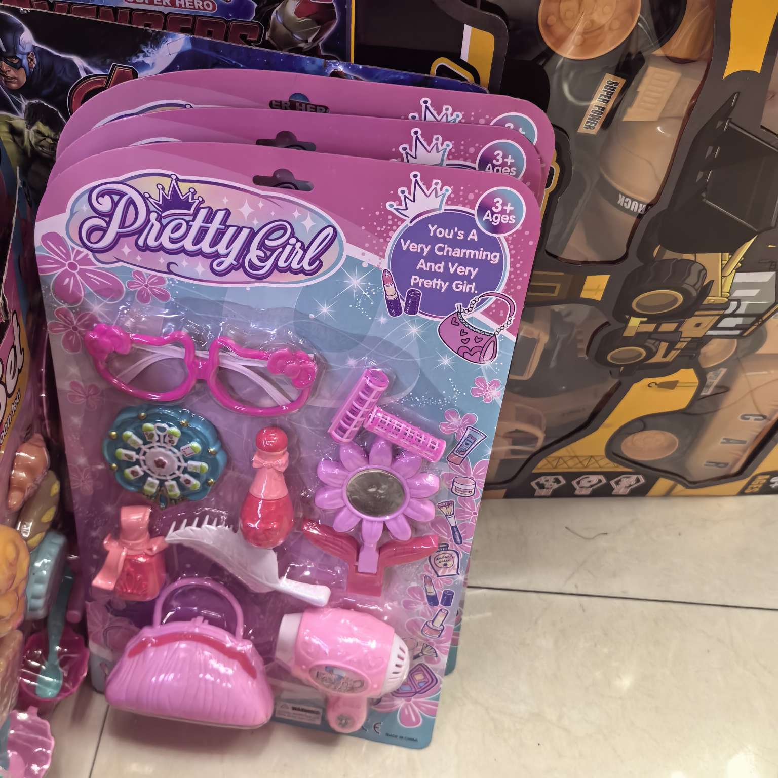 新机缘儿童彩妆过家家玩具穿戴甲彩妆玩具包挂件趣味玩具