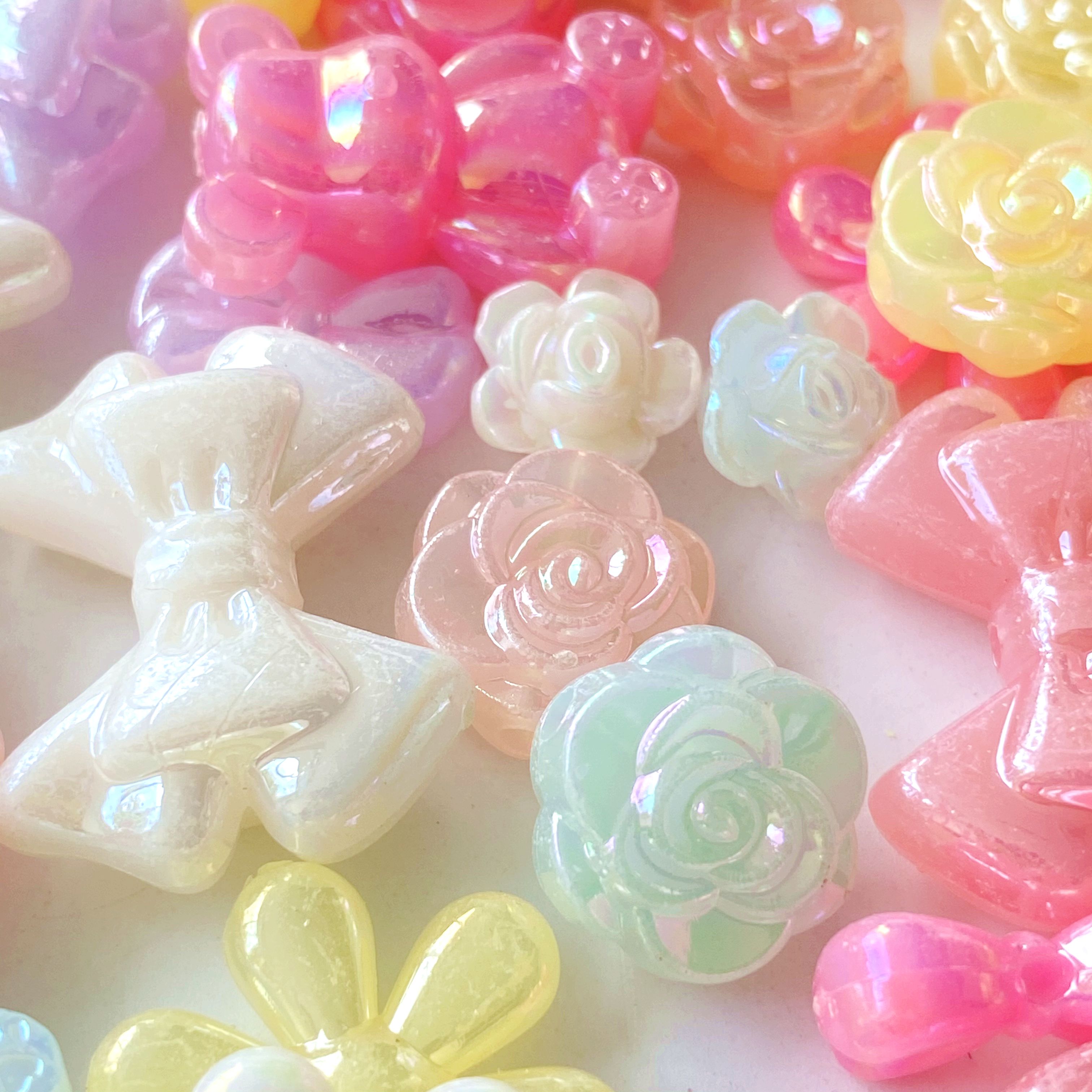 Acrylic jelly ab series Creative diy/ Beaded small ornaments, bracelet pendants, keychains, mobile phone pendants, accessories, production materials Item Picture