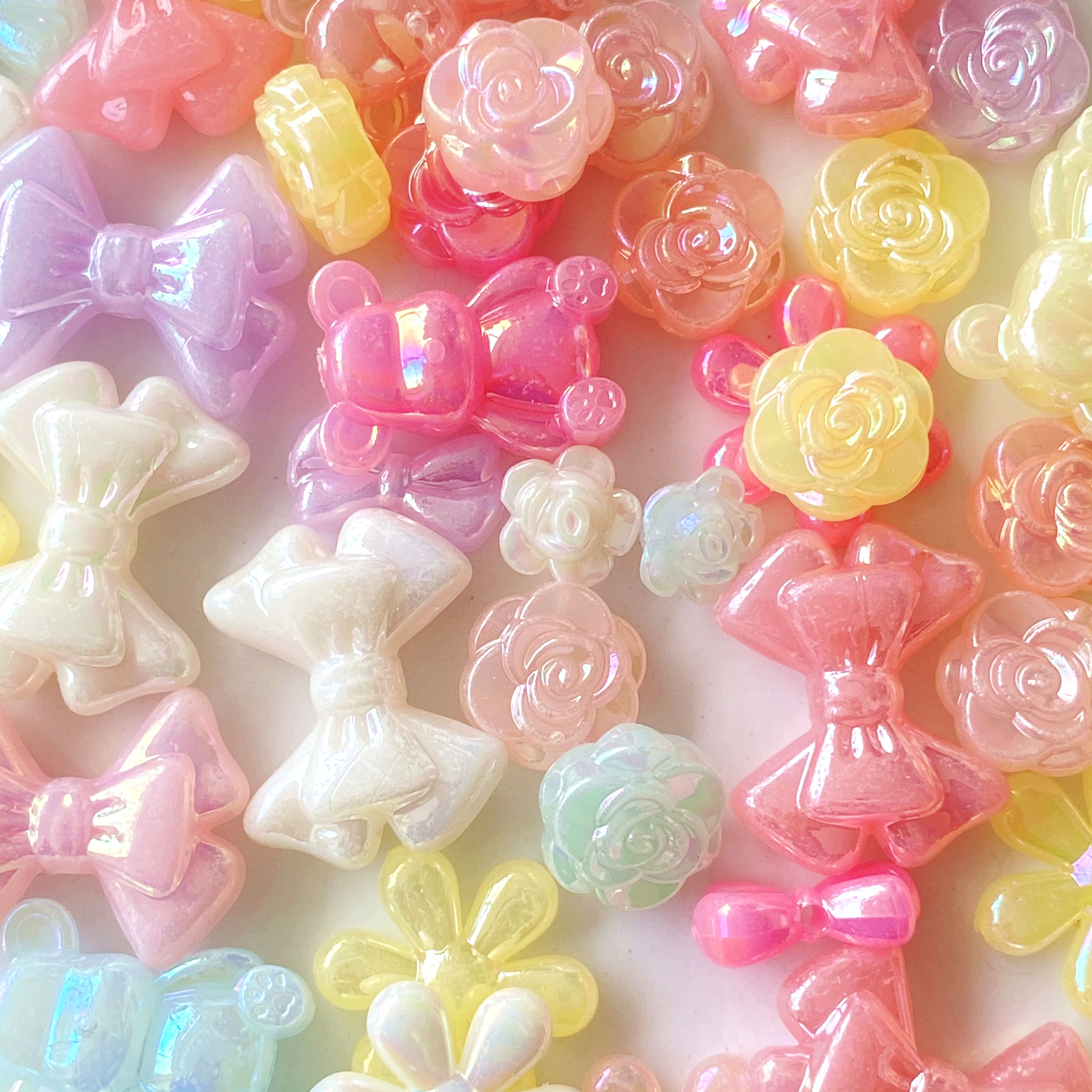 Acrylic jelly ab series Creative diy/ Beaded small ornaments, bracelet pendants, keychains, mobile phone pendants, accessories, production materials Specification image