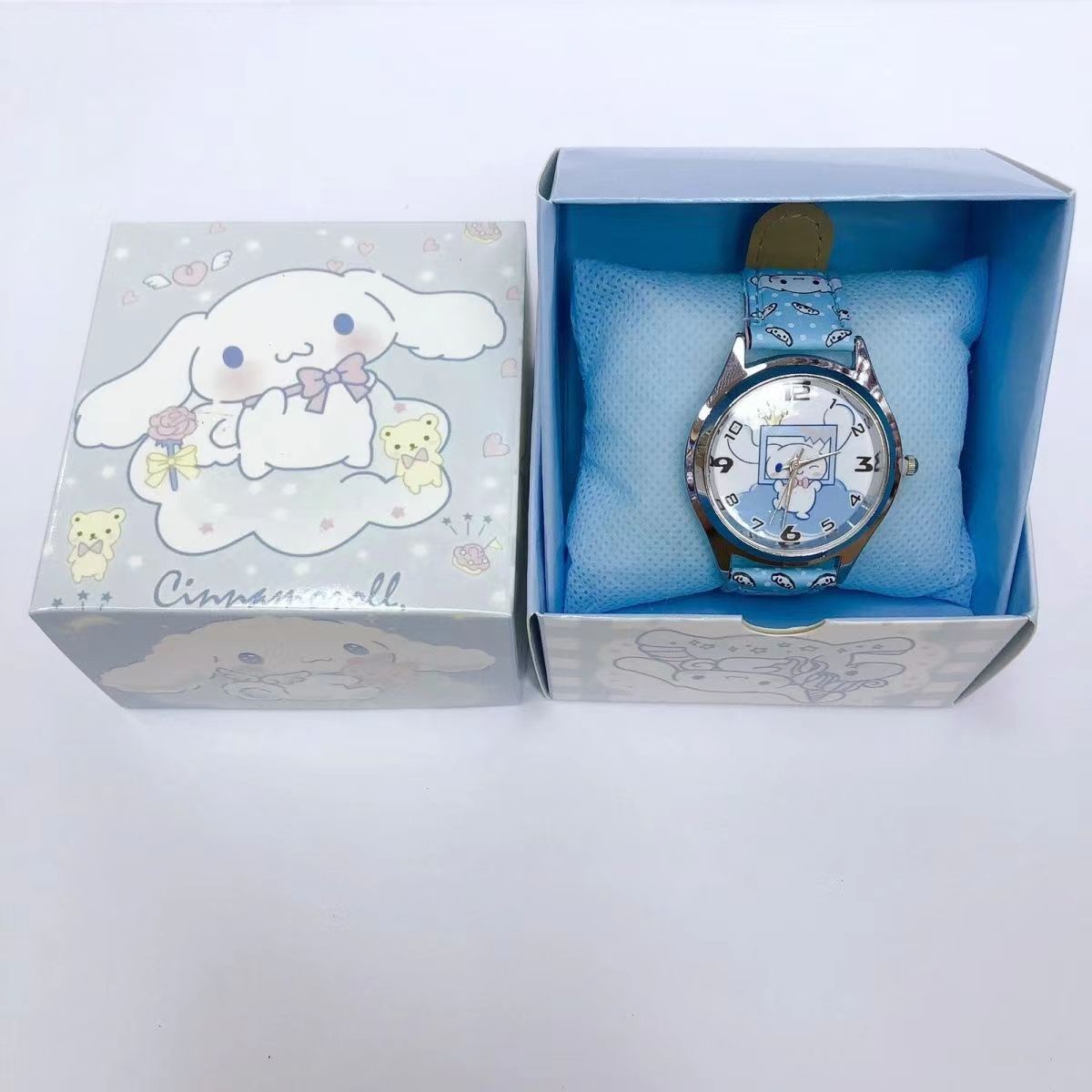 New children's watches, boys' and girls' watches, cartoon children's watches, gift box sets, primary school students' Kulomi Meile watches, laser Gatling guns, electronic luminous toys, children's small commodity ornaments, fun and creative toys detail image 3