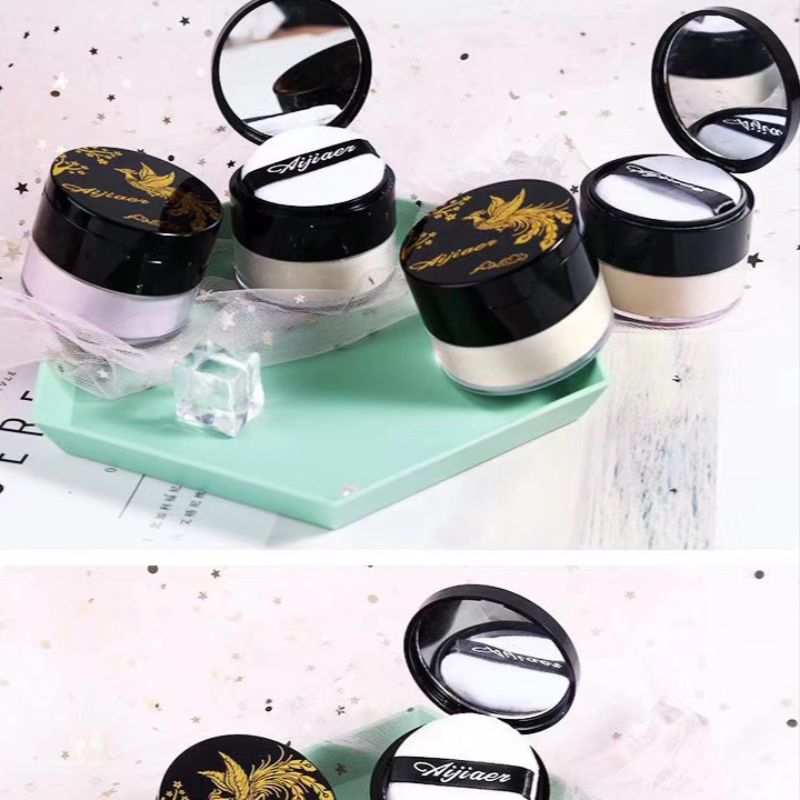 🔥🔥🔥艾嘉儿爆款中国风亮颜亲肤散粉持久控油定妆，隐匿毛孔，轻薄透润01