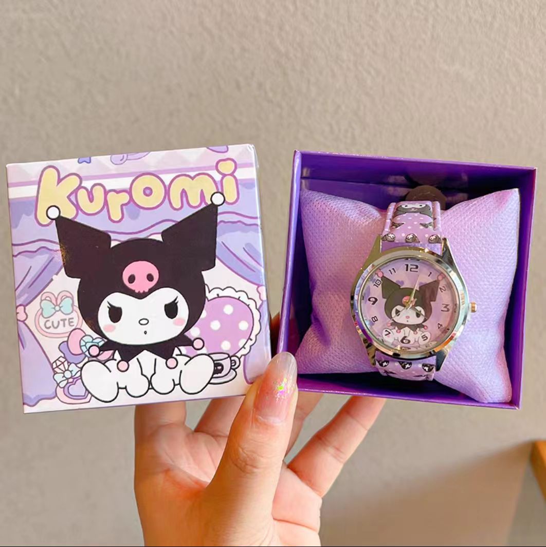 New children's watches, boys' and girls' watches, cartoon children's watches, gift box sets, primary school students' Kulomi Meile watches, laser Gatling guns, electronic luminous toys, children's small commodity ornaments, fun and creative toys detail image 4