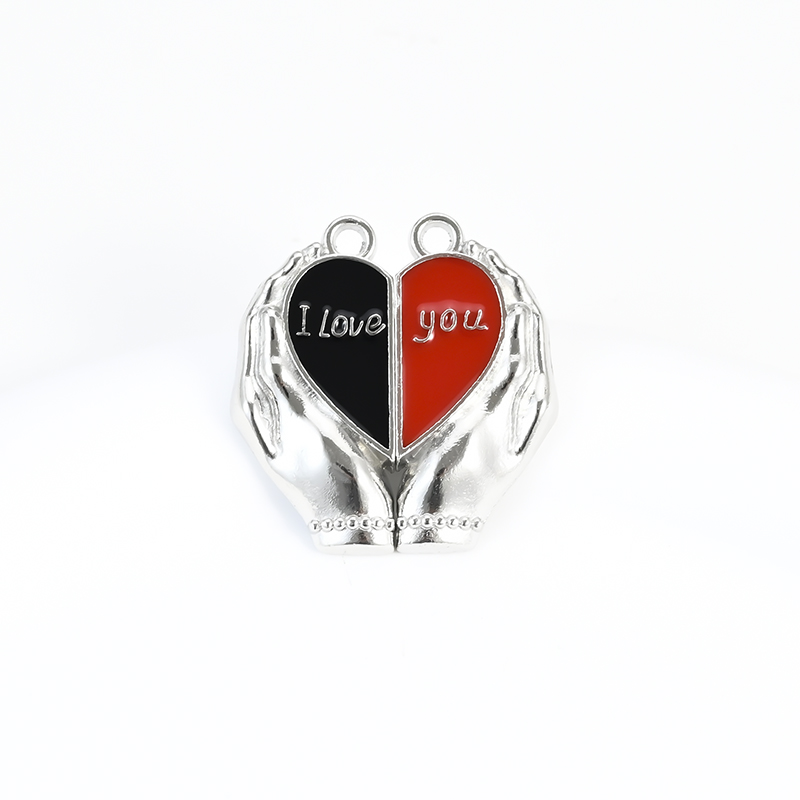 diy jewelry accessory clasp, hand-held heart-shaped bracelet, necklace connection clasp, love magnetic clasp