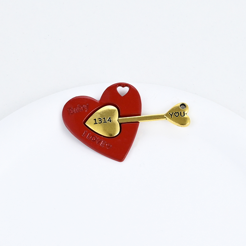 diy jewelry accessories: Missing heart arrow, couple clasp, necklace pendant, magnetic clasp, magnetic clasp Item Picture
