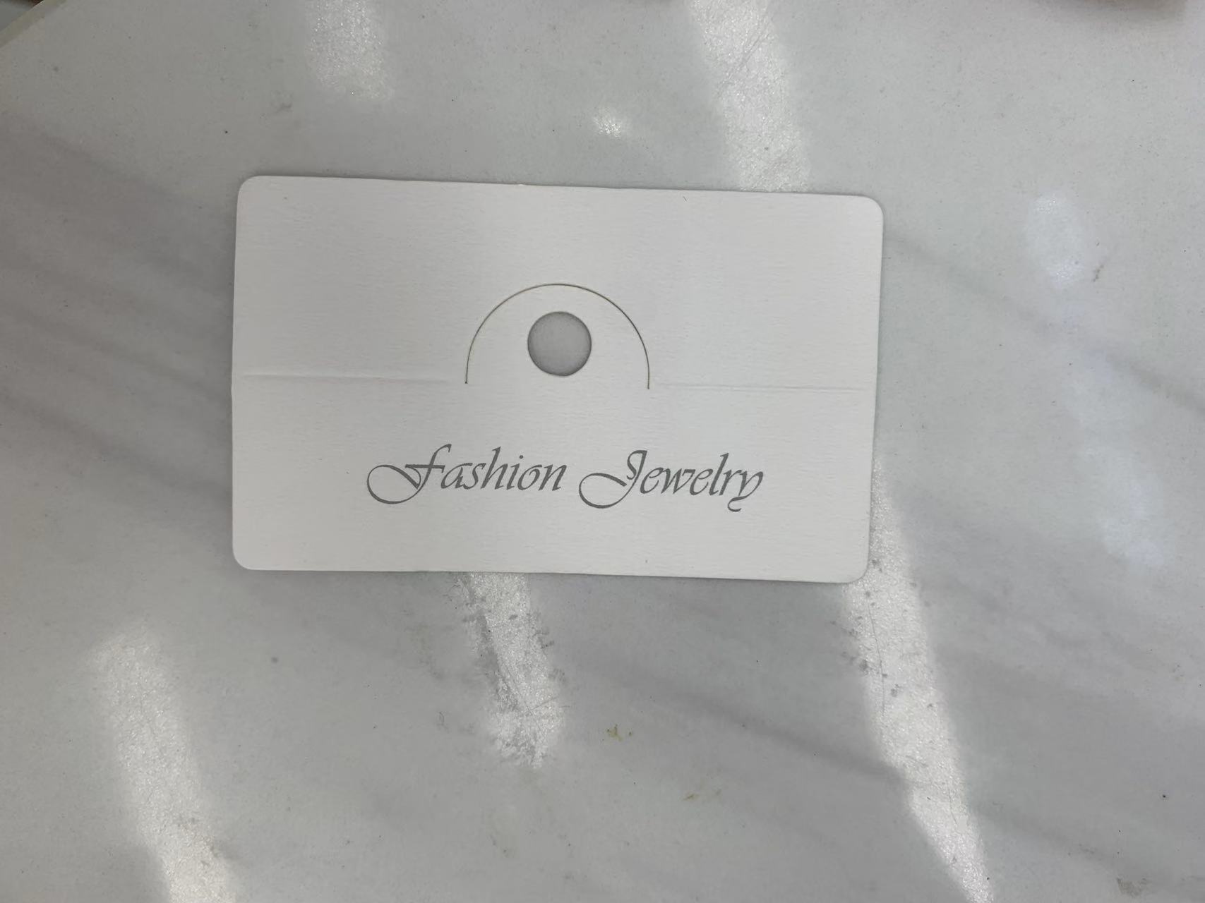 对折卡头 卡片 原创项链卡片高档饰品发夹项链卡纸标签吊牌包装纸卡