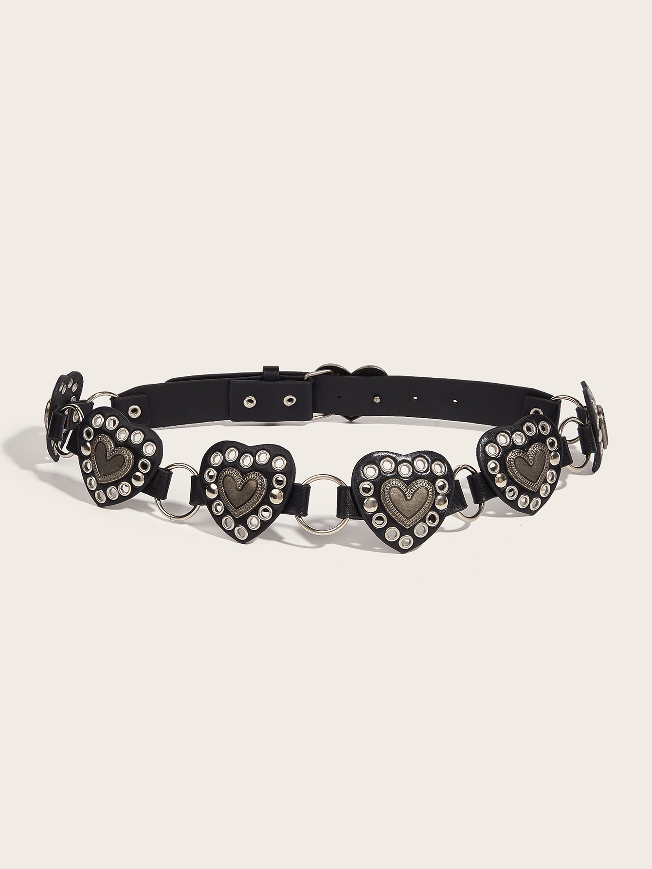 Fashionable Bohemian heart-shaped belt, retro and versatile skirt leather belt details Picture