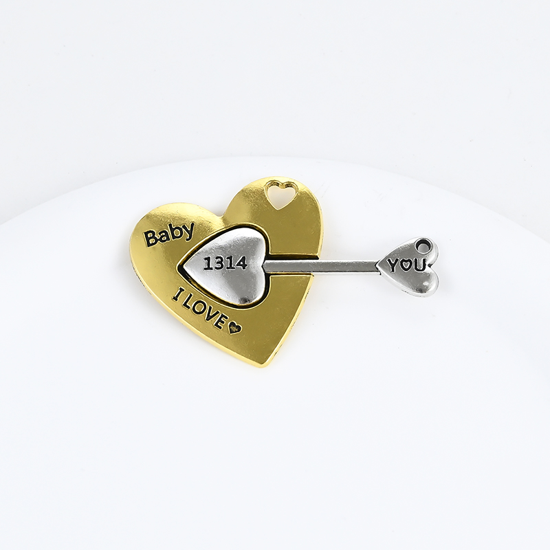diy jewelry accessories: Missing heart arrow, couple clasp, necklace pendant, magnetic clasp, magnetic clasp Application Scenario