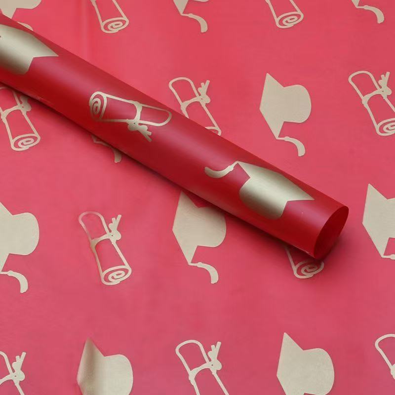 博士帽鲜花包装纸，鲜花包装，鲜花包装纸，花束包装纸，玻璃纸详情图3