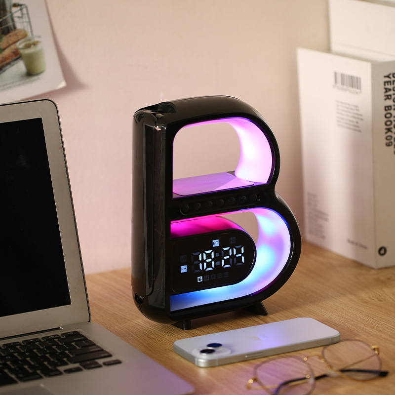 Bluetooth speaker, Bluetooth audio system, wireless charger, desk lamp, alarm clock speaker, portable audio system Item Picture