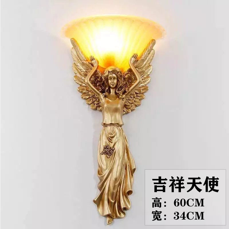 壁灯客厅创意北欧个性卧室天使大象别墅工程过道背景墙欧式床头灯详情8