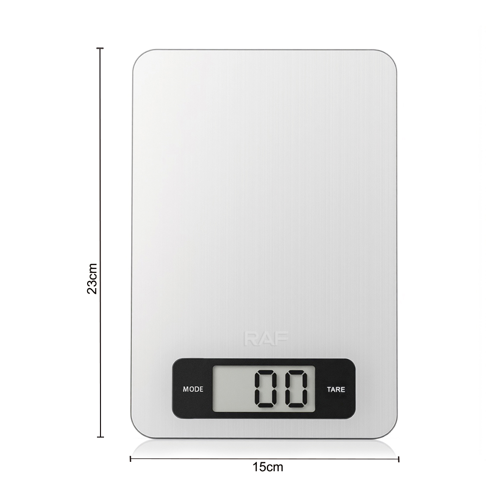 RAF kitchen scale, cross-border brushed electronic scale, factory stainless steel kitchen scale, gram scale, baking scale, electronic kitchen scale Specification drawing