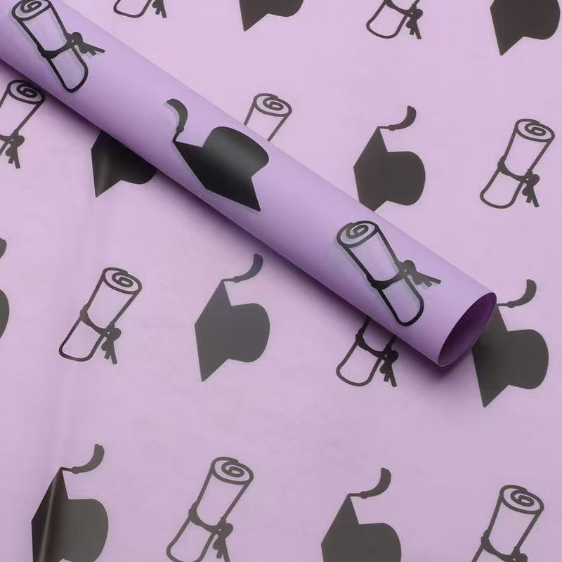 博士帽鲜花包装纸，鲜花包装，鲜花包装纸，花束包装纸，玻璃纸详情图5