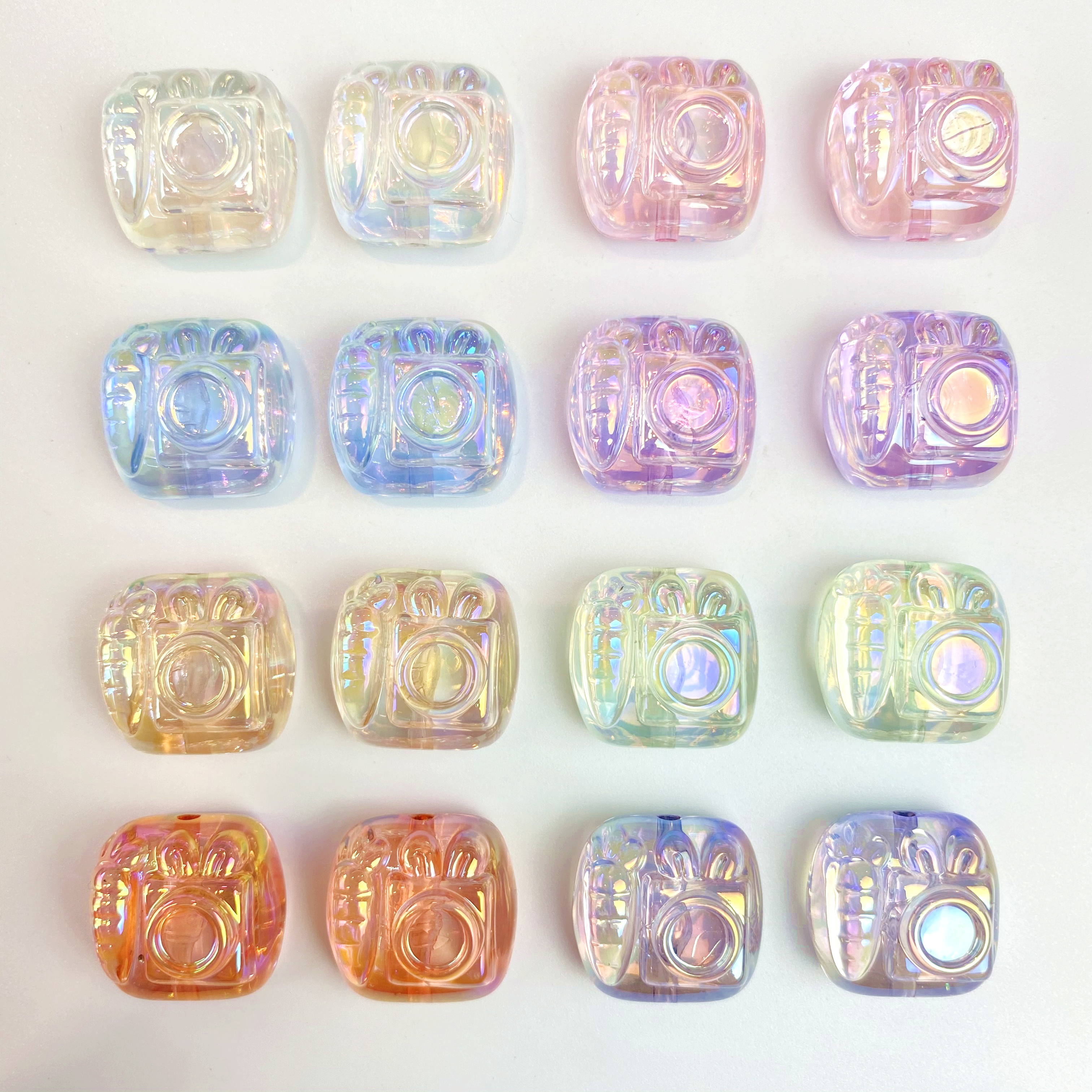 亚克力透明uv照相机创意diy/珠饰小摆件手链挂饰钥匙扣手机挂饰饰品配件制作材料