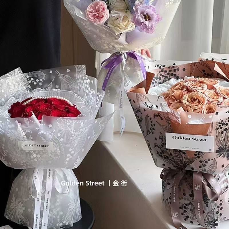 Lily of the bush flower wrapping paper, flower packaging, flower wrapping paper, cellophane Item Picture
