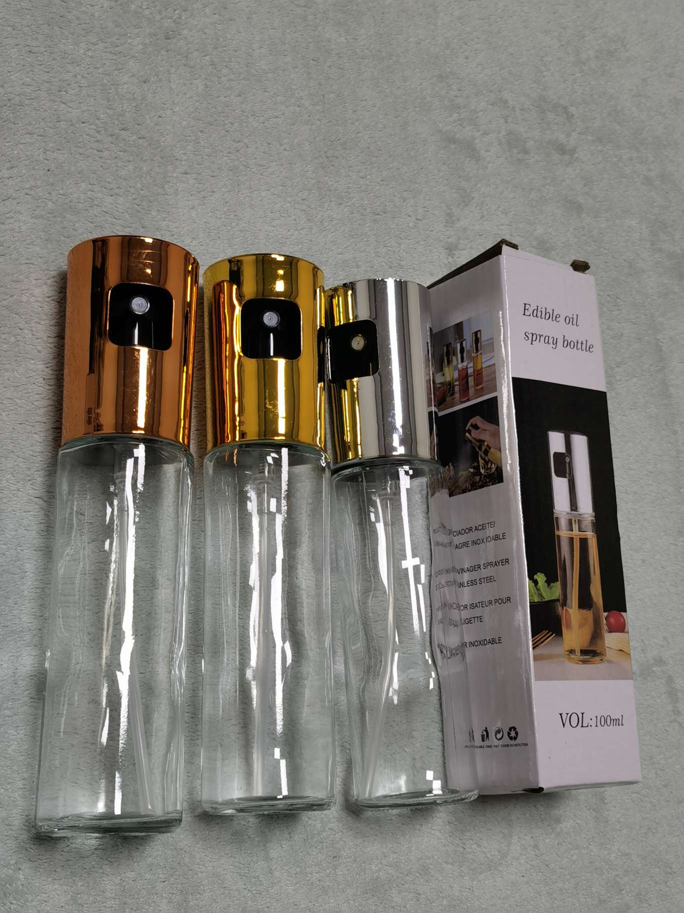 Press-type spray oil control bottle, kitchen oil spray bottle, seasoning bottle, seasoning bottle, oil pot, barbecue oil spray bottle, glass oil pot, spray-pouring integrated oil pot, oil spray bottle, quantitative oil suction bottle undefined