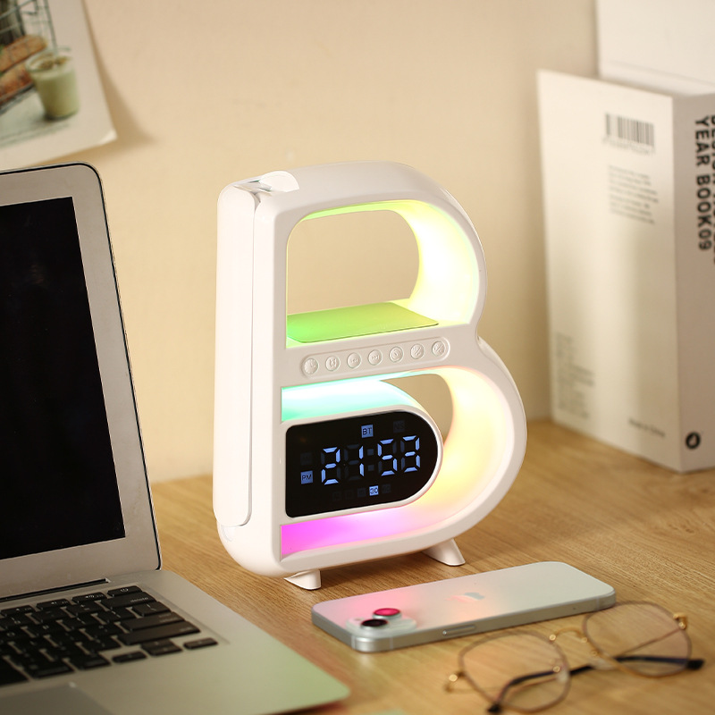 Bluetooth speaker, Bluetooth audio system, wireless charger, desk lamp, alarm clock speaker, portable audio system Application Scenario