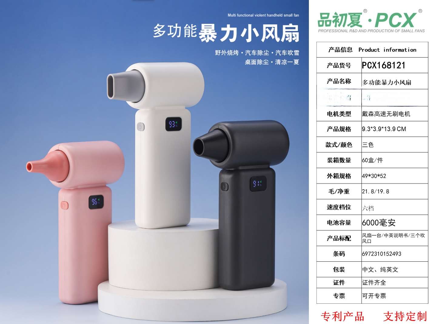日用百货 USB新奇特迷你风扇手持折叠桌面小风扇便携静音学生风扇风扇