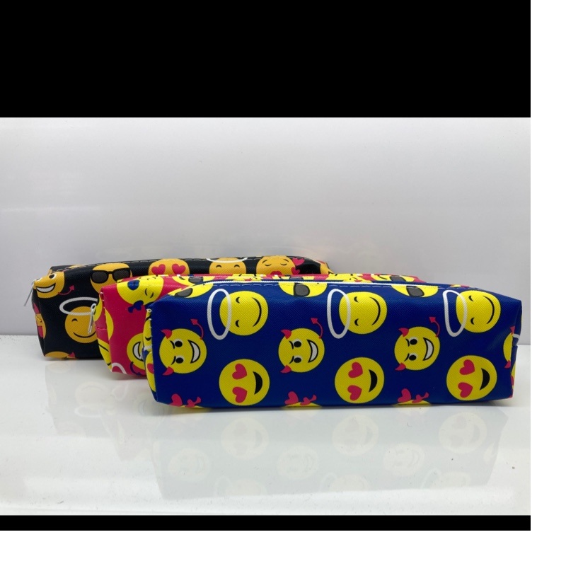 笑脸笔袋三层pvc文具袋礼品笔袋厂家直销可爱1图