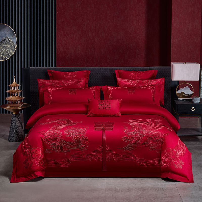 国潮婚庆四件套喜庆