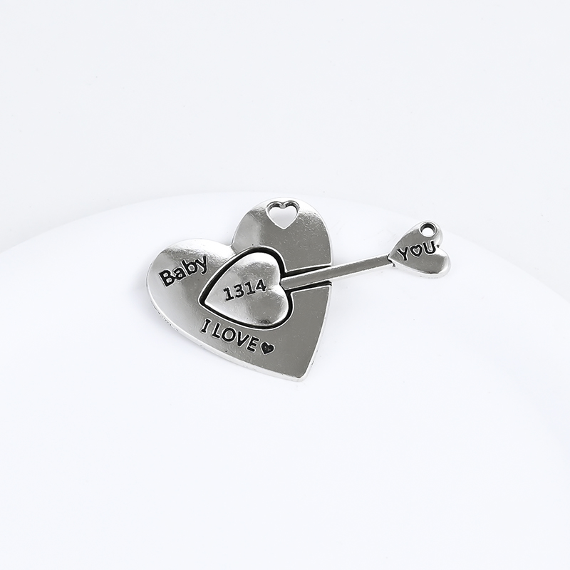diy jewelry accessories: Missing heart arrow, couple clasp, necklace pendant, magnetic clasp, magnetic clasp