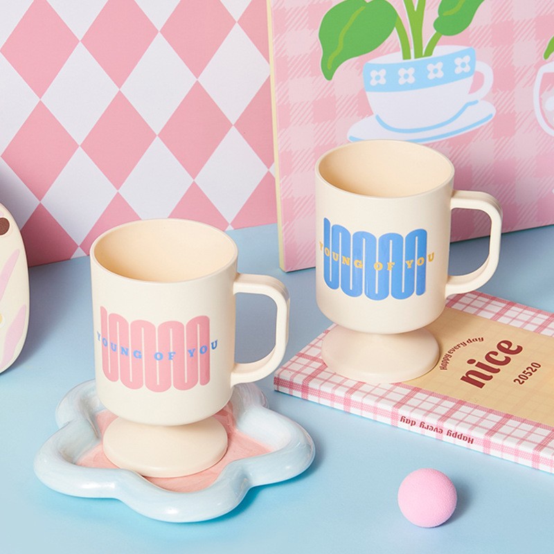 M80-8802 [Dopamine] High-legged mouthwash Cup, Creative Cartoon Brushing Cup, home, fun and cute tooth bucket for students to wash up Application Scenario
